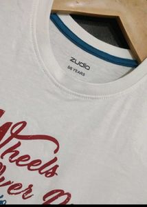 White T-shirt For Baby Boy 4-5 Year, Chest-26