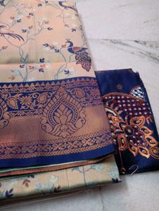 Bridal Kanjeevaram Saree With Maggam Work Blouse