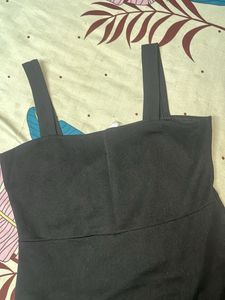 Sleek Black Slip Dress