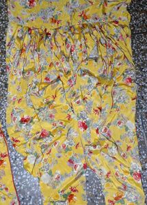 Yellow Silk Suit Set