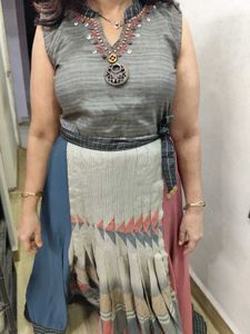 Unique Color Block Maxi Dress