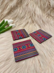 Set of 3 Bohemian Style Coasters