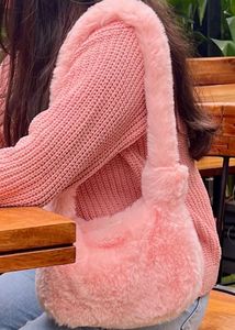 Pink Fuzzy Handbag
