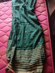 Vintage Style Green Kurta Set