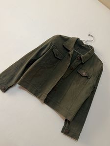 Olive Green Denim Jacket