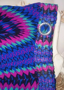 Patterned Blue Skirt