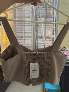 Chic Crop Top with Buttons