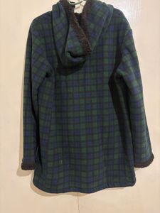Uniqlo Plaid Fleece Hooded Jacket
