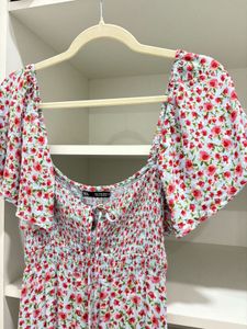 Zara Floral Midi Dress