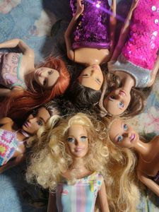 6 Barbie Dolls Bundle