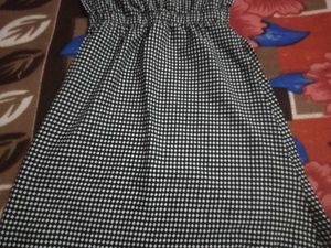 Check Print Mini Dress