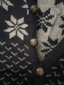 Patterned Cardigan Sweater