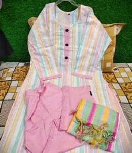 Striped Kurta Set