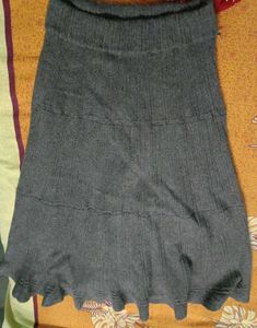 Gray woolen Skirt