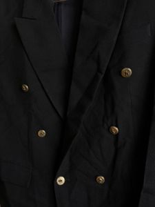 Double-Breasted Navy Blazer