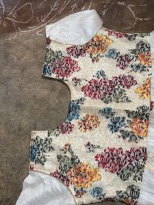 Elegant White Embroidered Dress