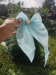 Cute Blue Hair Bow