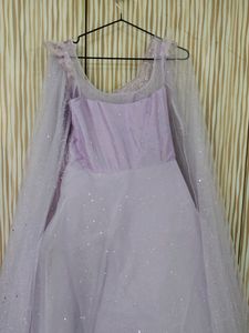 Lavender Mesh Gown