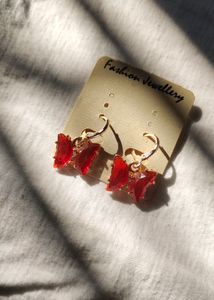 Red Butterfly Earring