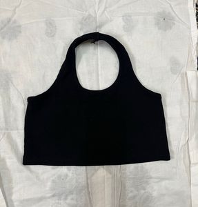 Black Halter Top