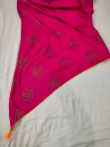 Avaasa Rani Pink Kurti With Matching Leggings Set