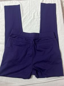 Dark Purple Straight Pants