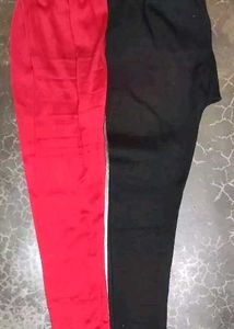 Leggings - Red & Black