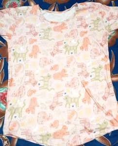 Animal Print Short Sleeve Tee