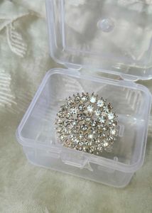 Rhinestone Statement Ring( adjustable Ring )