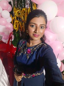 Stunning Navy Blue Embroidered Maxi Dress