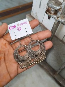 Silver Tone Drop Earrings