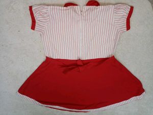 Vintage Style Red &amp; White Dress Anime