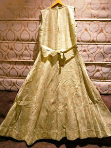 Indo Western Gown With Long Coat
