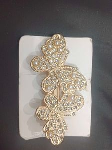 Butterfly Hair Clip with Pearls