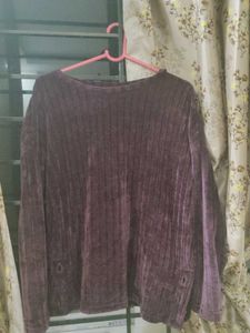 Plum Velvet Top