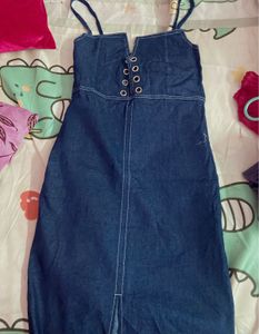 Denim Mini Dress - Cute &amp; Stylish