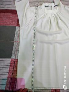White High Neck Blouse