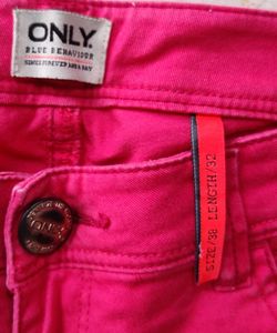 Only Brand , carrot red denim like jeans