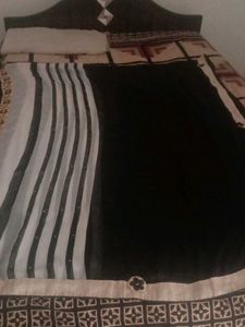 black saree