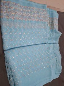 Embroidered saree
