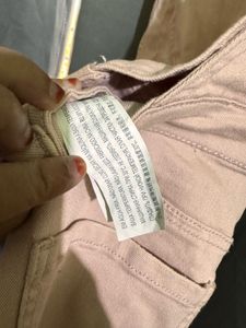 Dusty Pink Distressed Denim Dungaree