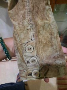 Brown Corduroy Cropped Jacket