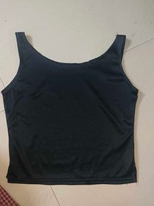 Black Sleeveless Tank Top