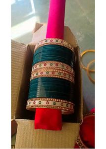 Green Elegent Chura Set