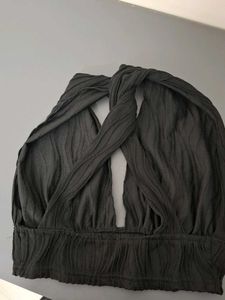 Textured Olive Green Skirt