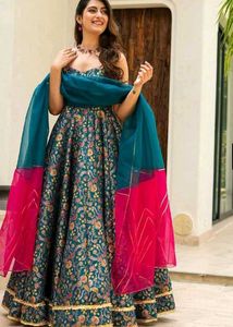 **New Anarkali Jimmy With Padded Blouse**