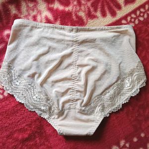 Beige colour silhouette Lace Detail Briefs/ pantie