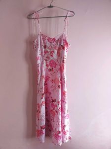 Floral noodle strap Dress