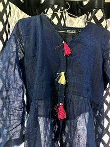 Elegant Navy Blue Kurta