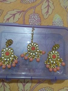 Necklace Set With Mangtika